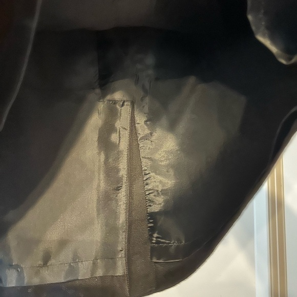 Talbots Irish Linen Black Belted Career Business Pencil Skirt Fully Lined Size 6 - Picture 7 of 12